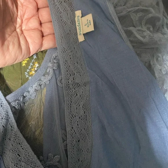 Sundance Light Blue Embroidered Maxi Dress - Picture 3 of 3